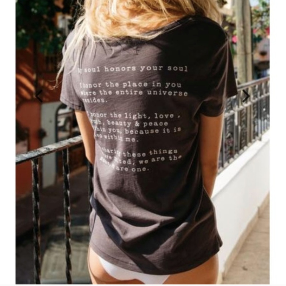 spiritual gangster om namaste scoop tee